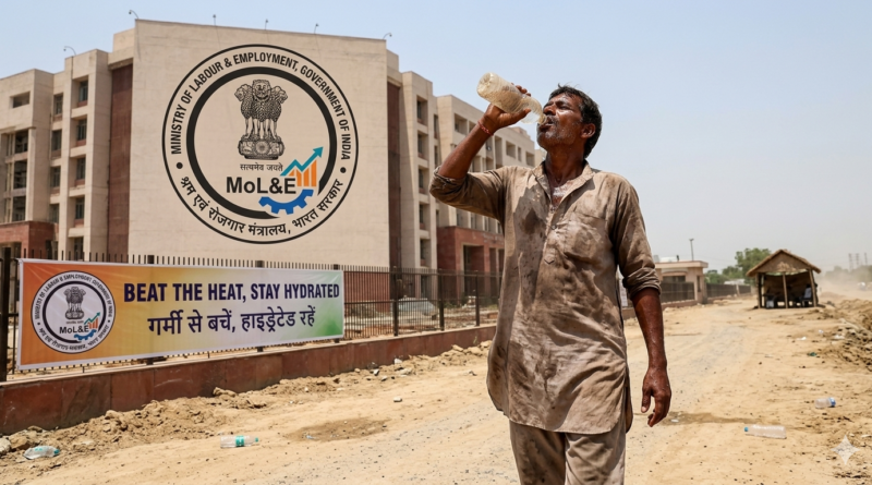 Heatwave in Labor Ministry background