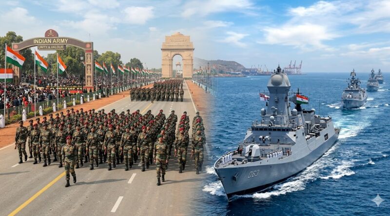 Army and Navy marching