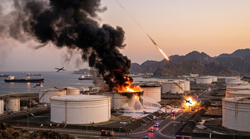 Oil Field Attack by drone