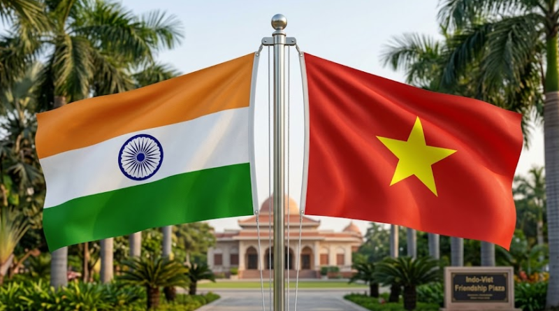 Indian and Vietnamese Flag