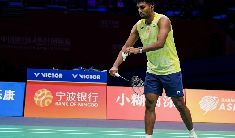 Indian Badminton Player Starting the Game