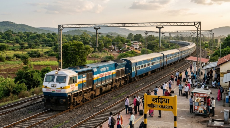 Indian Railway Crossing Station
