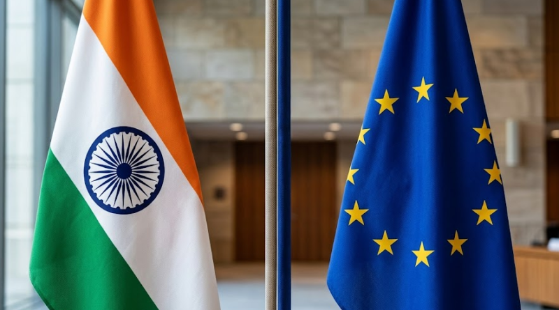 India and EU Flag