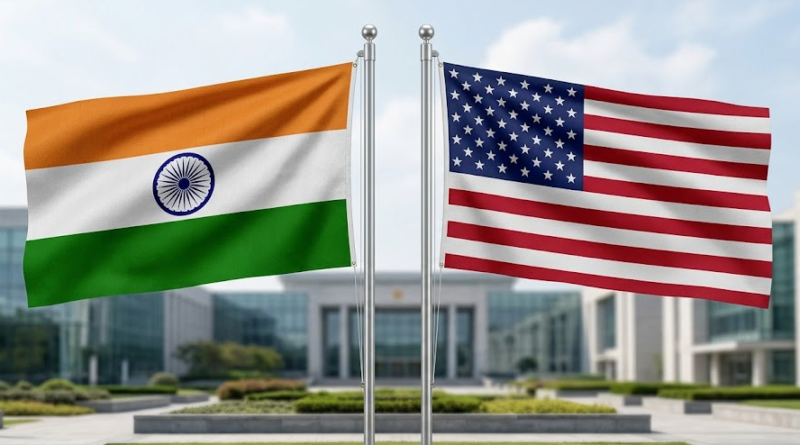 Indian and USA Flag
