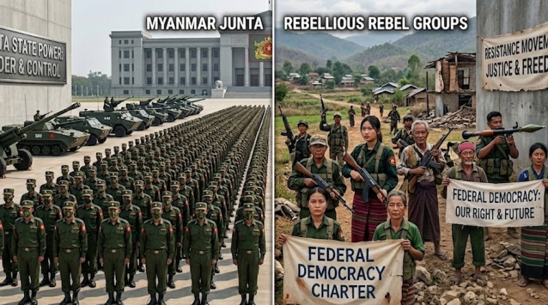 Junta vs Rebel in Myanmar