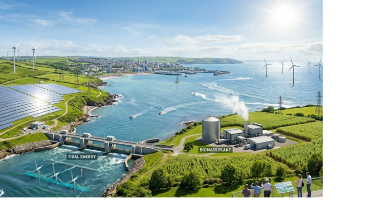 Renewable Energy from solar, wind and other sources