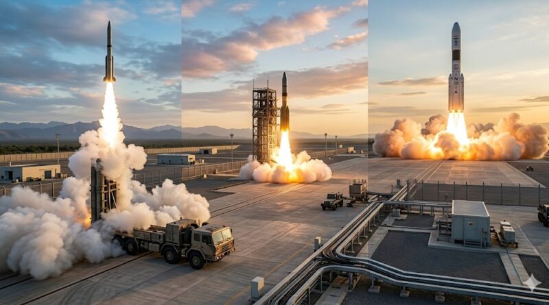 Missile being launch